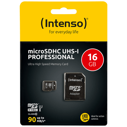 (Intenso) Micro SDHC/SDXC kartica 16GB Class 10, UHS-I +adapter, Pro - MicroSD 16GB Class10 UHS-I Pro