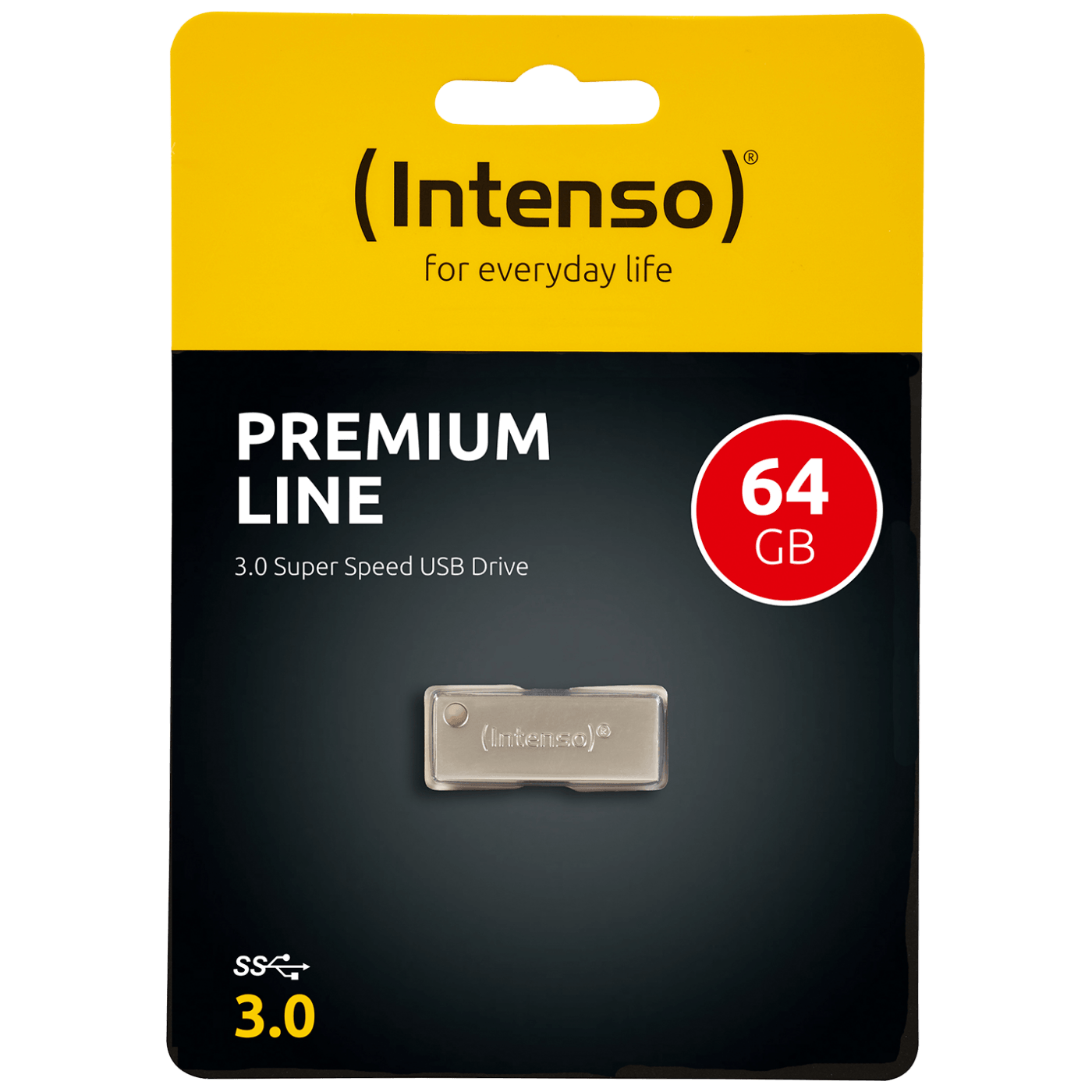 (Intenso) USB Flash 64GB Hi-Speed USB 3.0 up to 100MB/s, Premium Line - USB3.0-64GB/Premium Line