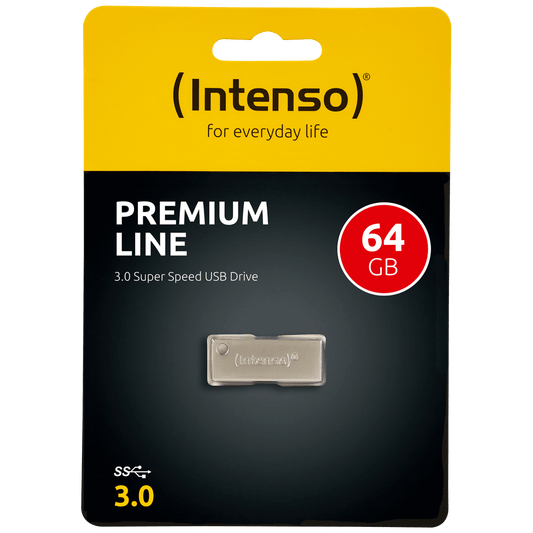 (Intenso) USB Flash 64GB Hi-Speed USB 3.0 up to 100MB/s, Premium Line - USB3.0-64GB/Premium Line