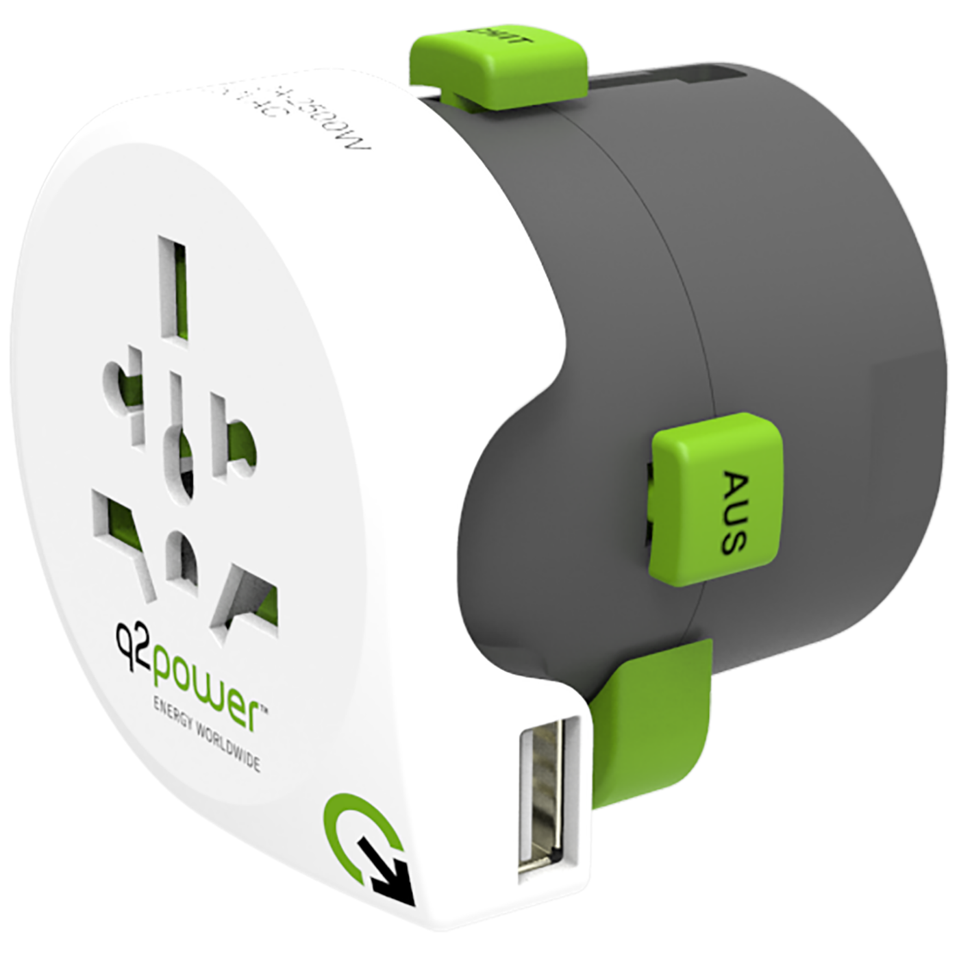 q2power Adapter, strujni, univerzalni, USB - QDAPTER USB