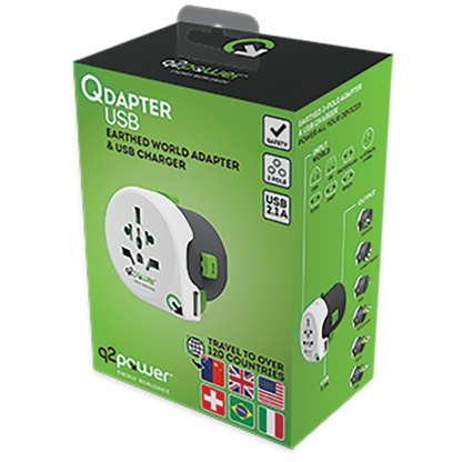 q2power Adapter, strujni, univerzalni, USB - QDAPTER USB