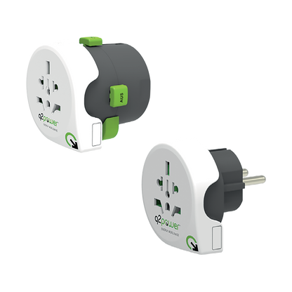 q2power Adapter, strujni, set, univerzalni + EU - QDAPTER 360