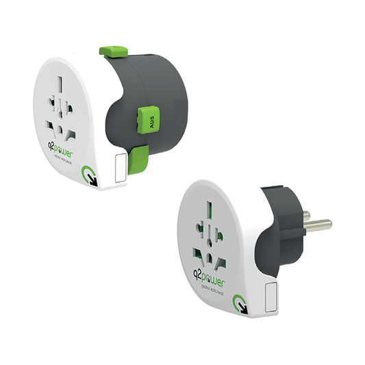 q2power Adapter, strujni, set, univerzalni + EU - QDAPTER 360