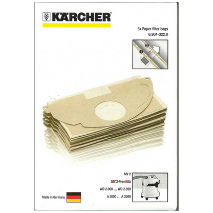 Karcher Vrećica za usisavač, papirna, WD 2 - 6904322