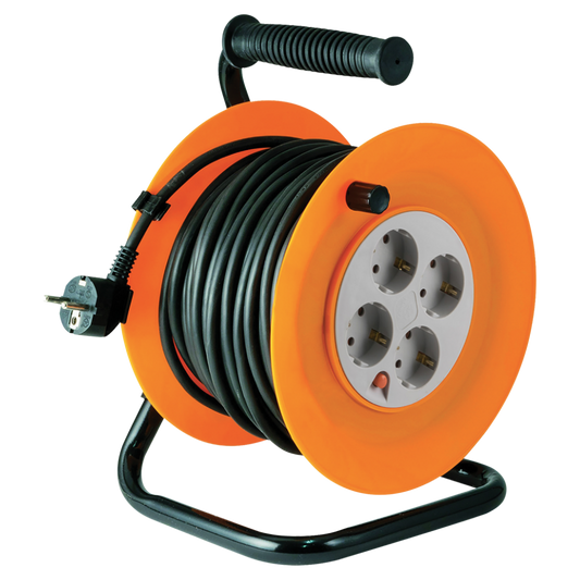 home Motalica za kabl, 40 met., H05VV-F, 3 x 1.0 mm², IP20 - HJR 4-40