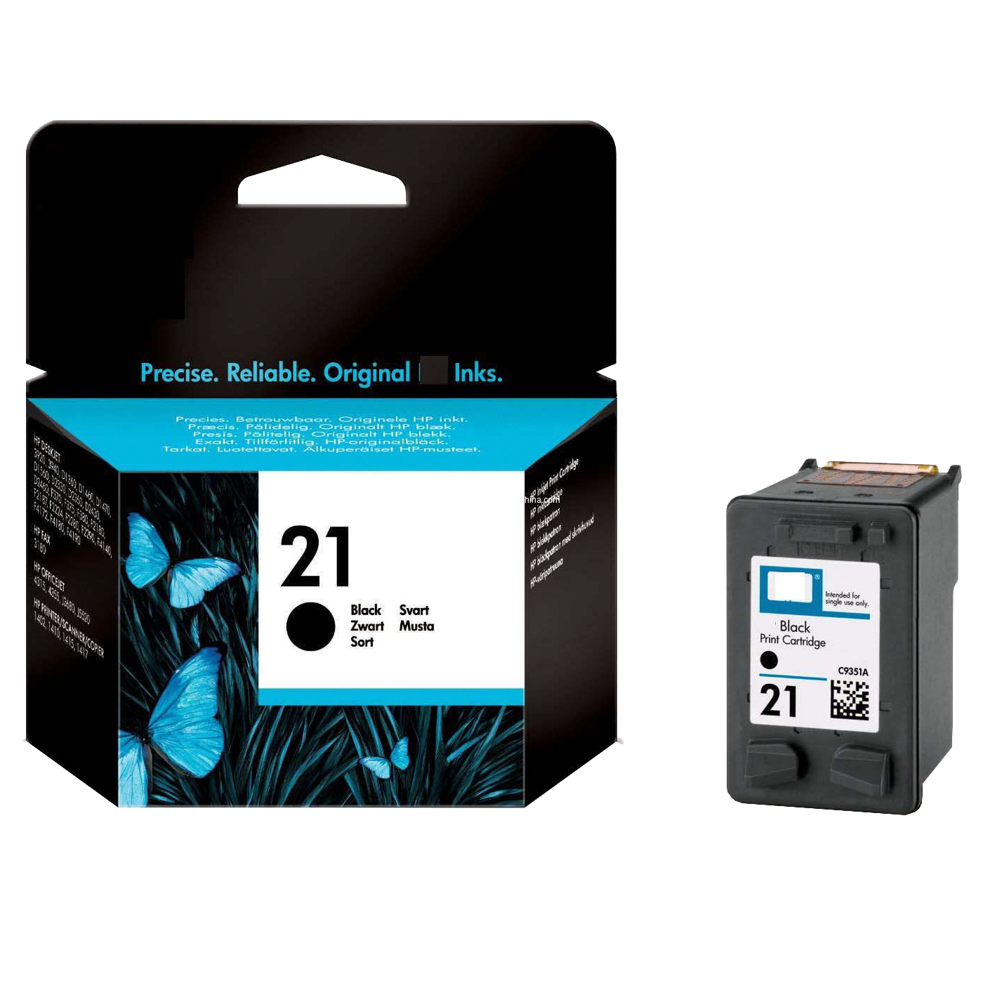 HP Tinta 21 (C9351AE), crna , 9ml, 195 stranica