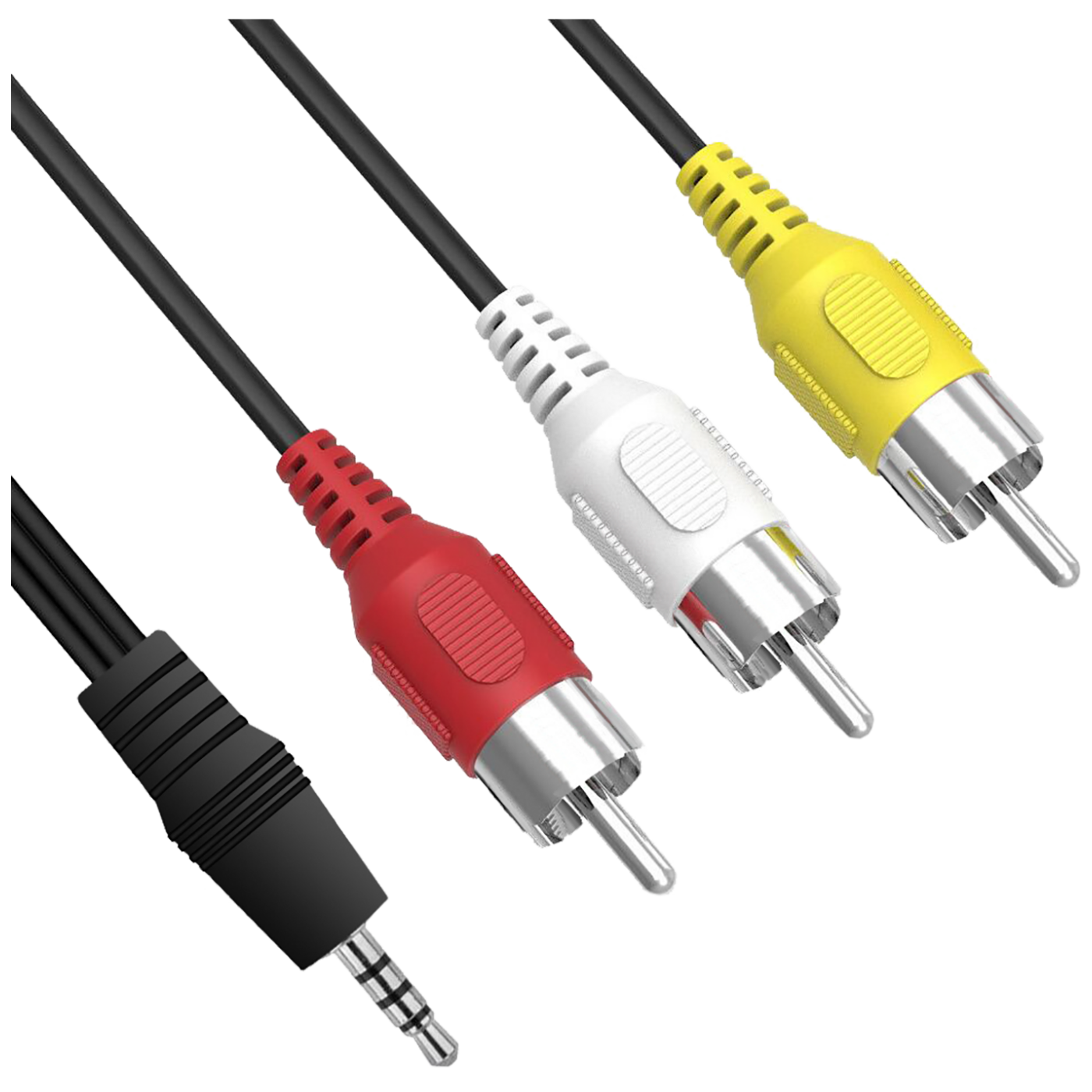 Amiko Činč 3 x RCA na Jack 3.5mm kabl, 1.2 met - Jack 3.5 mm - AV cable (RCA)
