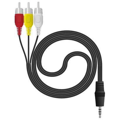 Amiko Činč 3 x RCA na Jack 3.5mm kabl, 1.2 met - Jack 3.5 mm - AV cable (RCA)