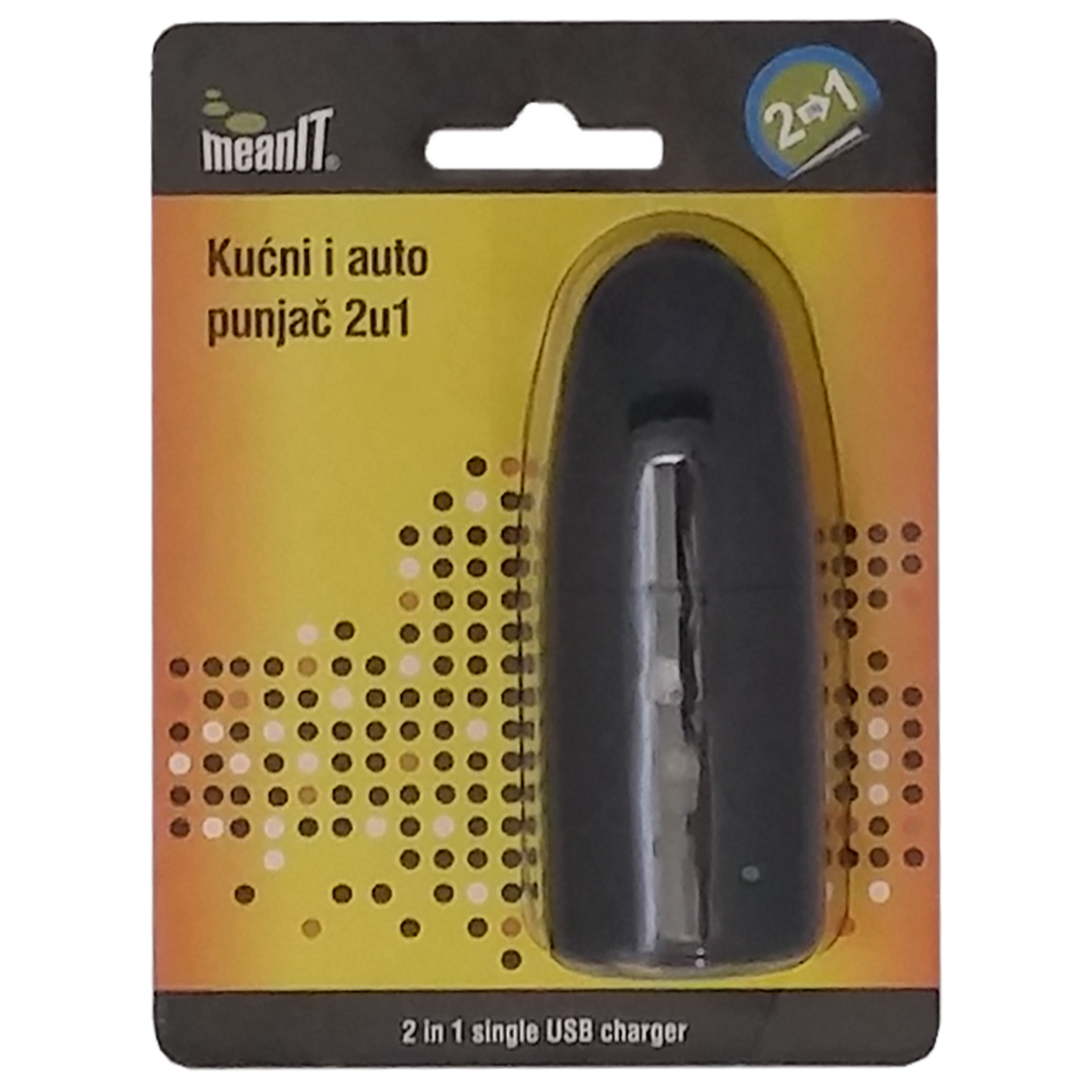 MeanIT Punjač, kućni i auto, 2in1 - KUĆNI I AUTO PUNJAČ, 2IN1