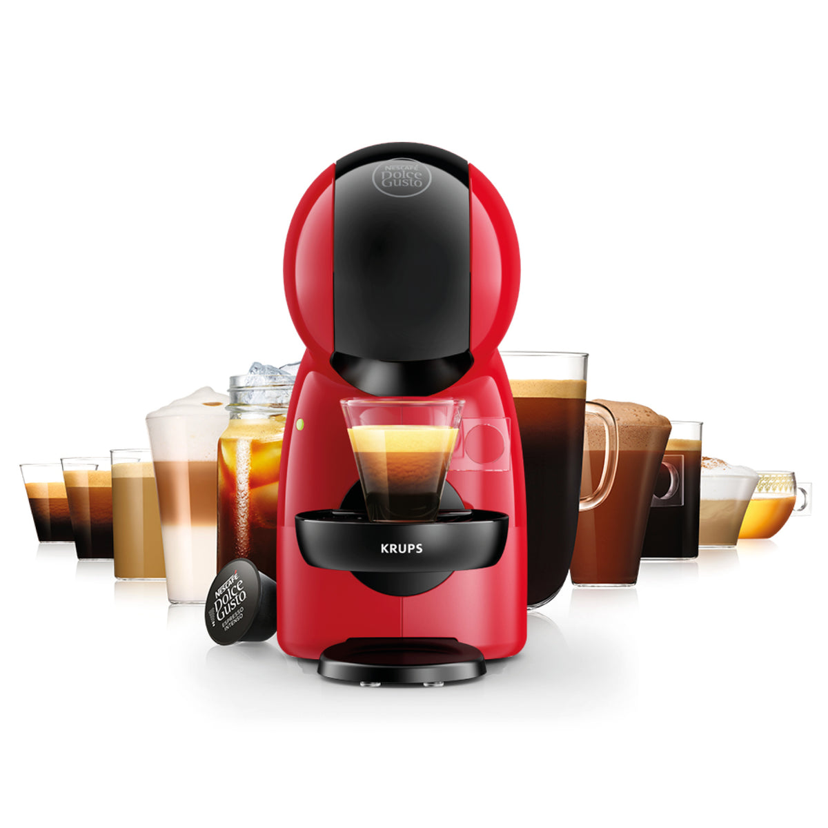 Krups aparat za kavu Dolce Gusto Piccolo XS KP1A3510 crveni