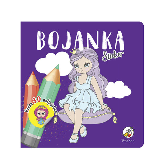 Bojanka Koloriko sa stikerima, Princeza, Vrabac