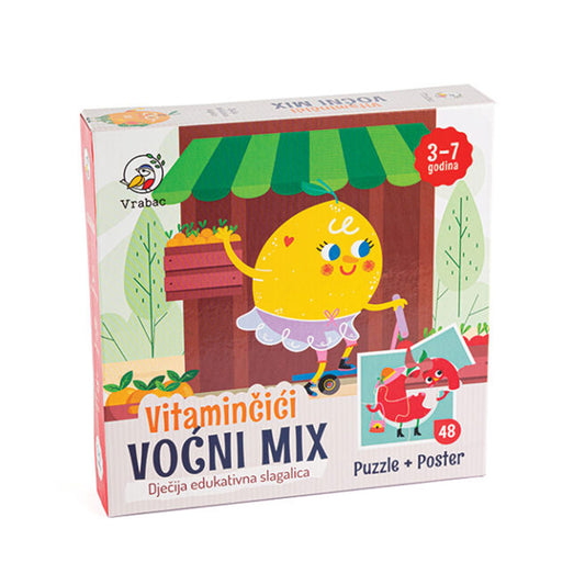 Astra, puzle Vitaminčići voćni mix, Vrabac