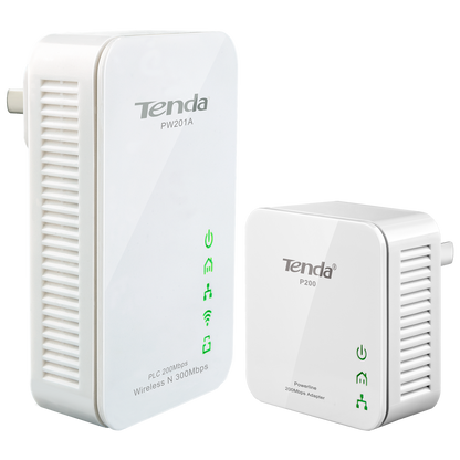 Tenda Mrežna strujna utičnica, set, 200/300Mbps, LAN/WiFi - NT-PW201A+P200