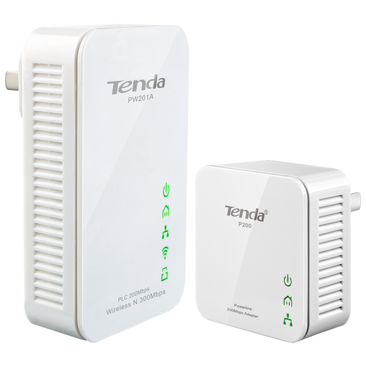 Tenda Mrežna strujna utičnica, set, 200/300Mbps, LAN/WiFi - NT-PW201A+P200