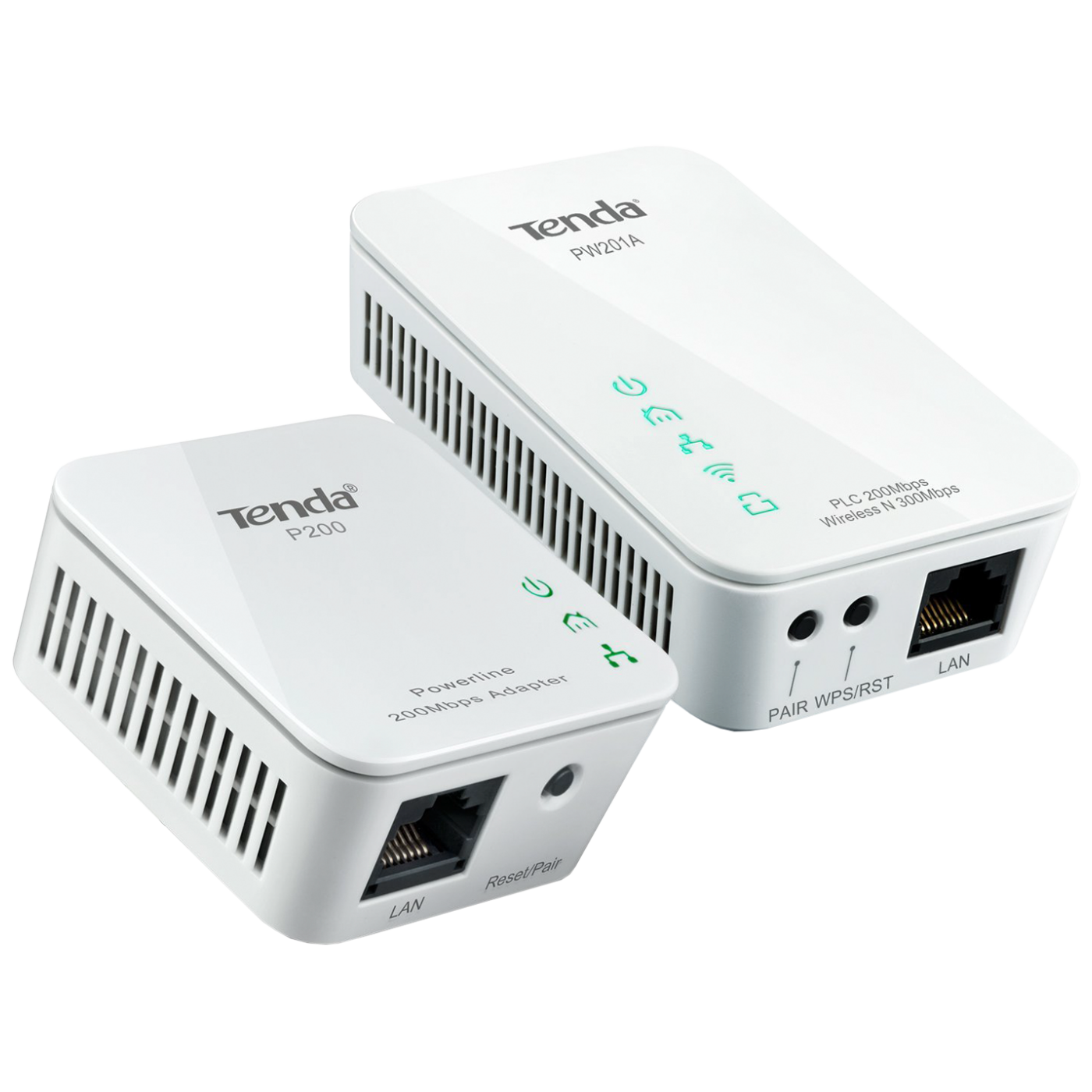 Tenda Mrežna strujna utičnica, set, 200/300Mbps, LAN/WiFi - NT-PW201A+P200