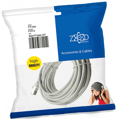 ZED electronic Mrežni FTP kabl, CAT7, dužina 3.0 metra - FTP7/3