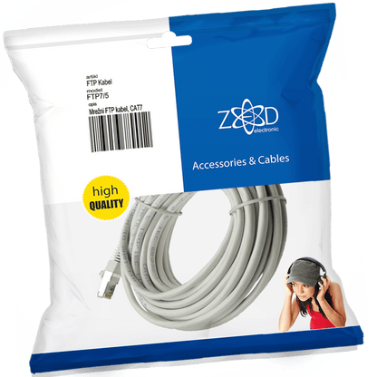 ZED electronic Mrežni FTP kabl, CAT7, dužina 5.0 metara - FTP7/5
