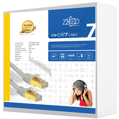 ZED electronic Mrežni FTP kabl, CAT7, dužina 20.0 metara - FTP7/20