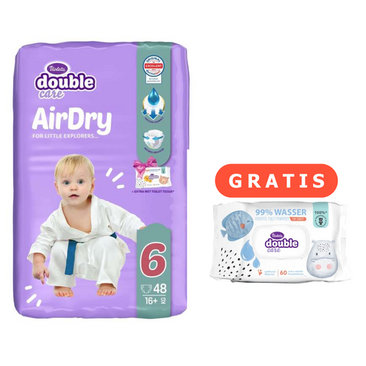 VIOLETA Double Care pelene 6 – AirDry tehnologija + gratis vlažni papir