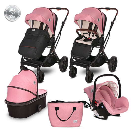 Kolica Glory 3U1 Pink