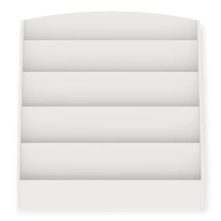 Dječija Polica GINGER HOME, Organizator sa Rafinama za Knjige i Časopise, Drvena, Bijela, 80x30x80 cm