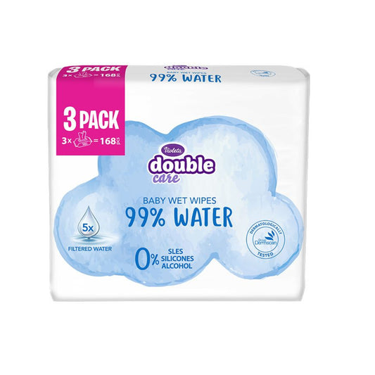 VIOLETA vlažne maramice Water Care, 3 × 56/1