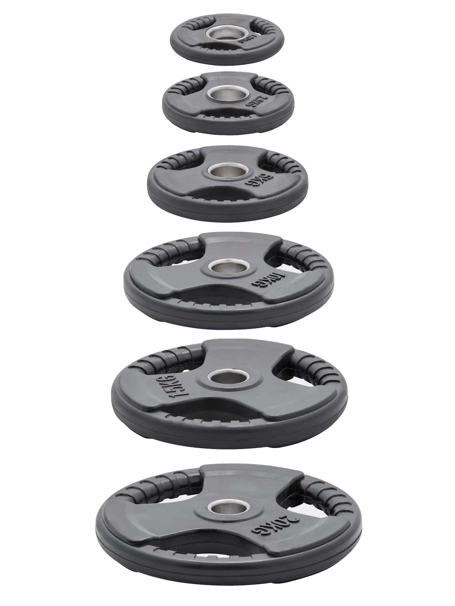 Olimpijski gumeni tegovi 3D -1x20 kg