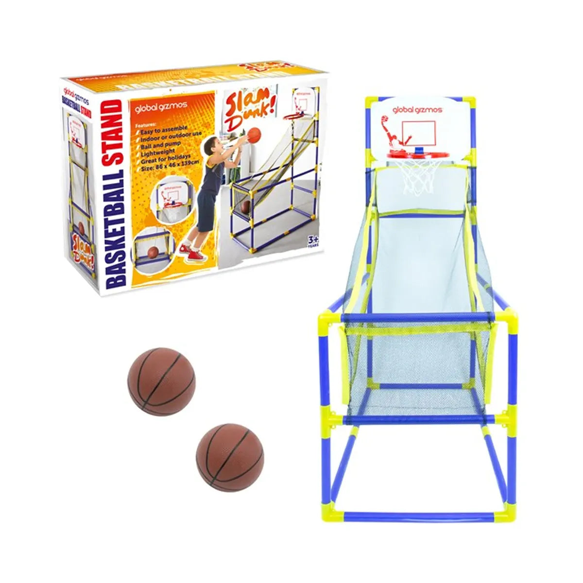 Ben arcade set za košarku 86x46x139 cm, s 2 lopte i pumpom