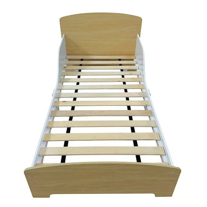 Dječiji Drveni Krevet sa Zaštitom i Podnicom 140/70 cm – GINGER HOME