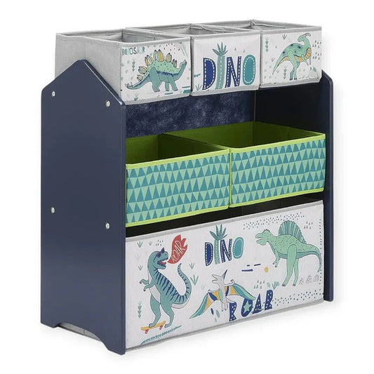 Dječija Polica GINGER HOME, Organizator za Igračke sa Kutijama za Skladištenje DINOSAUR