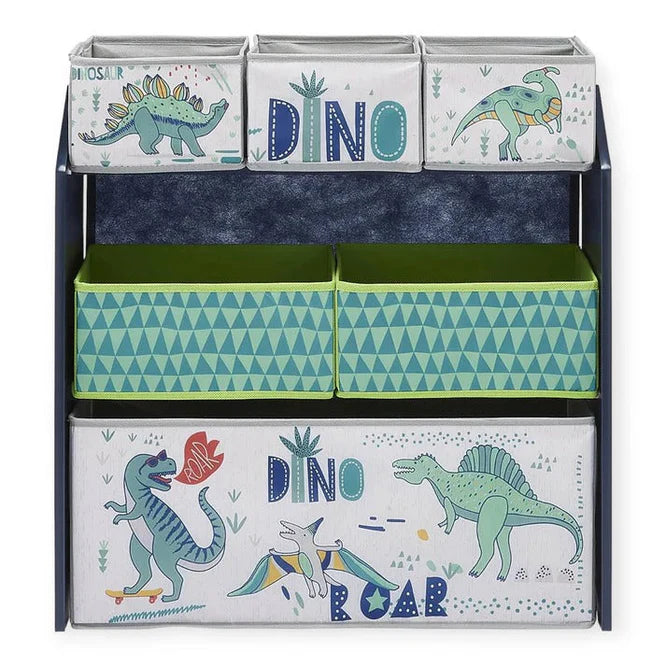 Dječija Polica GINGER HOME, Organizator za Igračke sa Kutijama za Skladištenje DINOSAUR