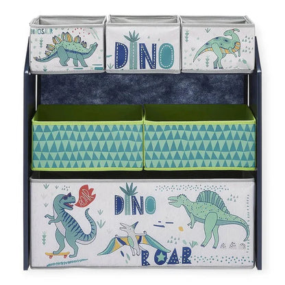 Dječija Polica GINGER HOME, Organizator za Igračke sa Kutijama za Skladištenje DINOSAUR