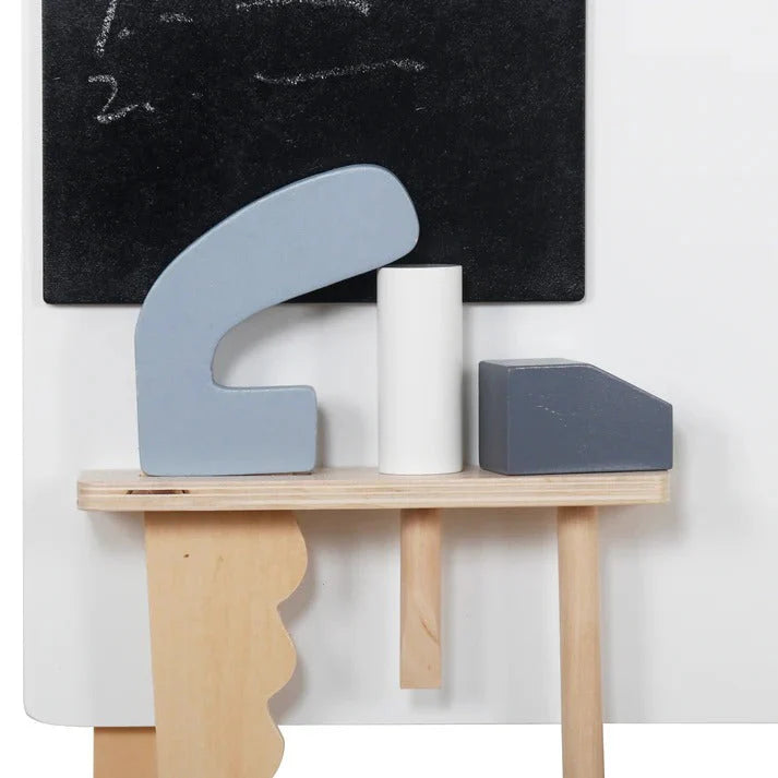Dječija Drvena Radionica sa Alatima, GINGER HOME, Plava, 46x26x67 cm