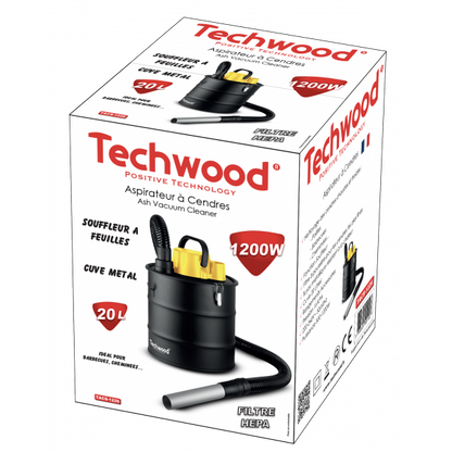 Techwood usisivač pepela TACS-1226 1200 W, 20 L, HEPA filter