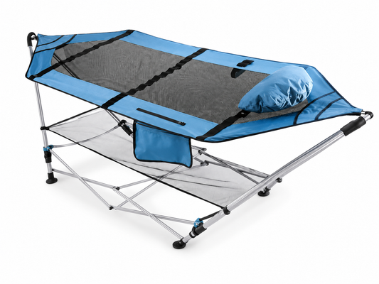 Adventuridge viseća ležaljka s metalnim postoljem, sklopiva