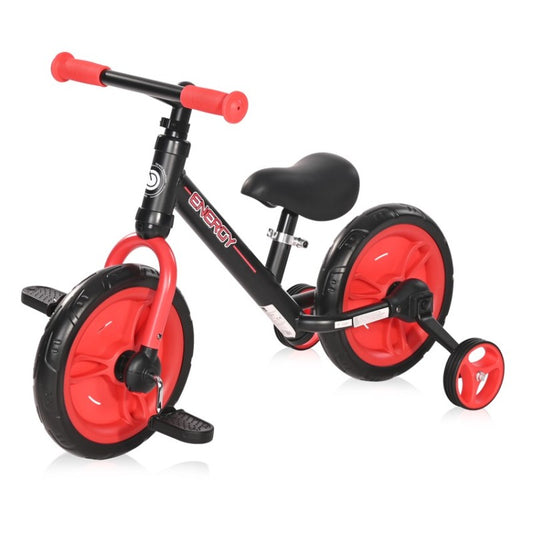 Balance Bike Energy 2In1 Black&Red