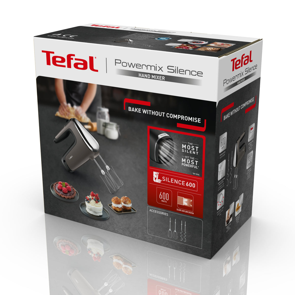 Tefal ručni mikser HT650E38 Powermix Silence 600 W