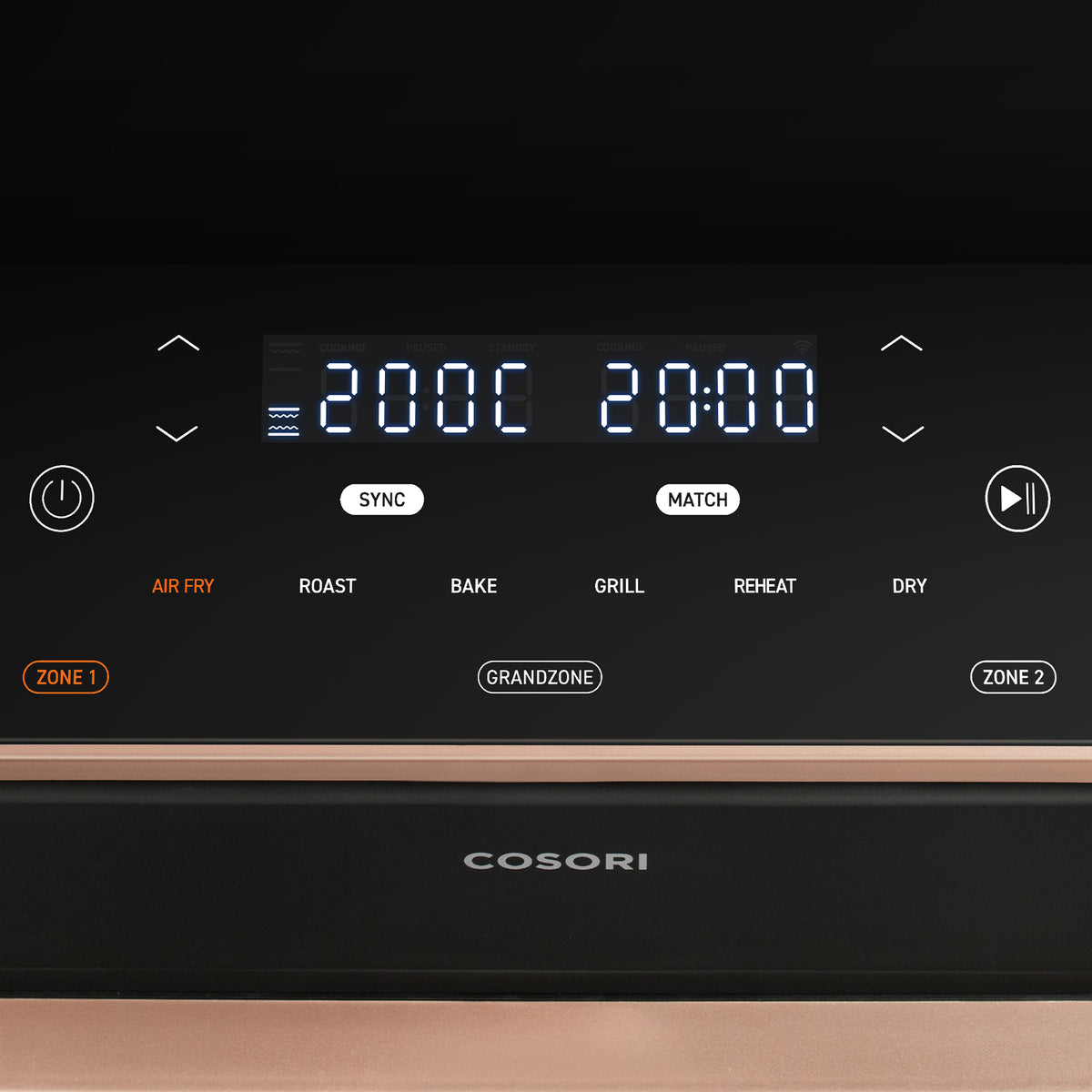 Cosori Dual Blaze TwinFry 10 L pametna friteza na vrući zrak, crna