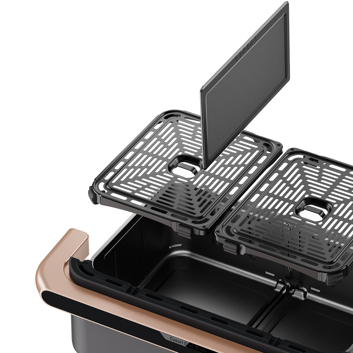 Cosori Dual Blaze TwinFry 10 L pametna friteza na vrući zrak, crna