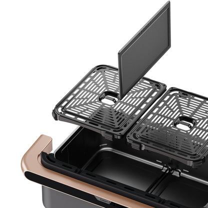 Cosori Dual Blaze TwinFry 10 L pametna friteza na vrući zrak, crna