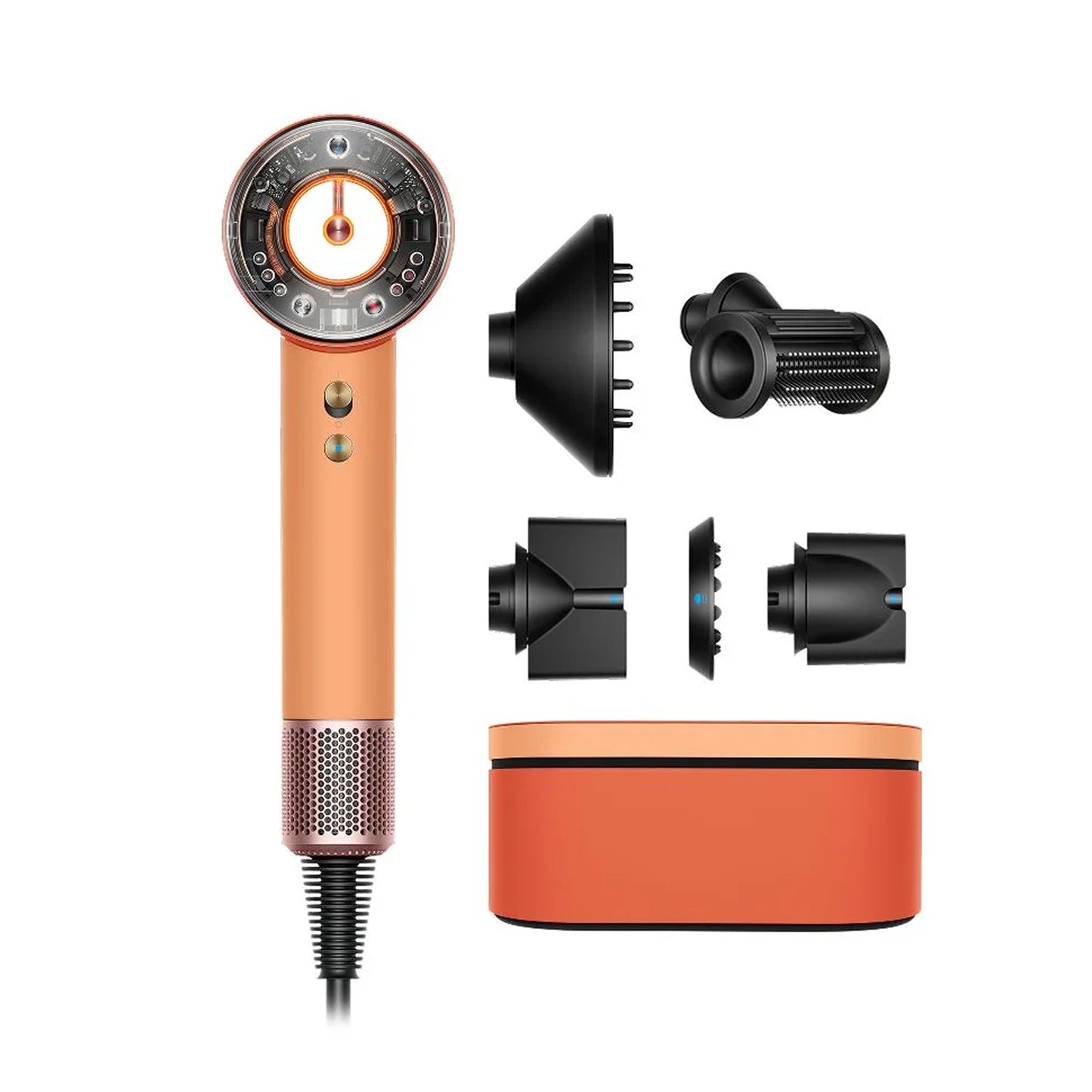 Dyson Fen Supersonic Nural HD16 Ceramic Apricot/Topaz Straight+Wavy