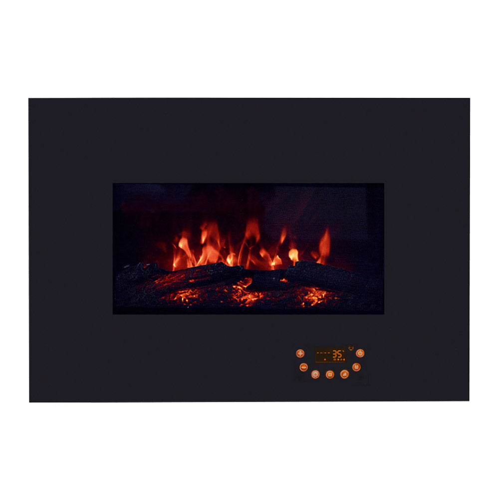 Quigg električni kamin GT-SF-ELK-01 1800 W, kaljeno staklo