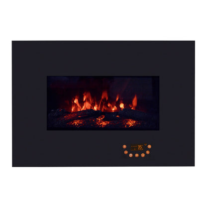 Quigg električni kamin GT-SF-ELK-01 1800 W, kaljeno staklo
