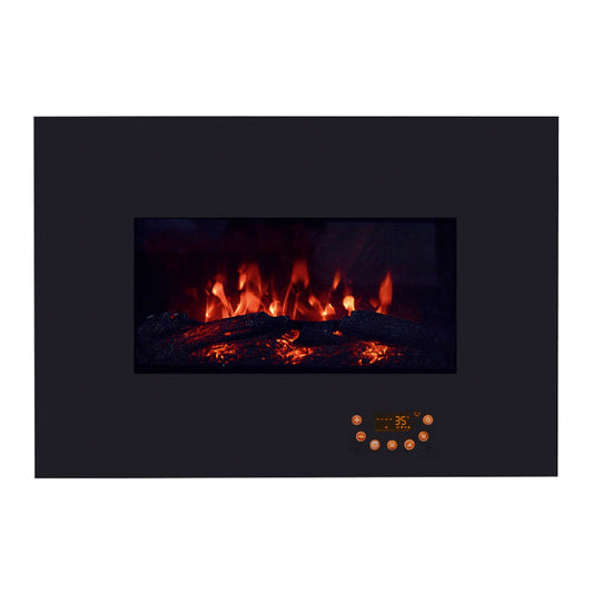 Quigg električni kamin GT-SF-ELK-01 1800 W, kaljeno staklo
