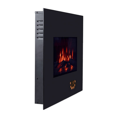 Quigg električni kamin GT-SF-ELK-01 1800 W, kaljeno staklo