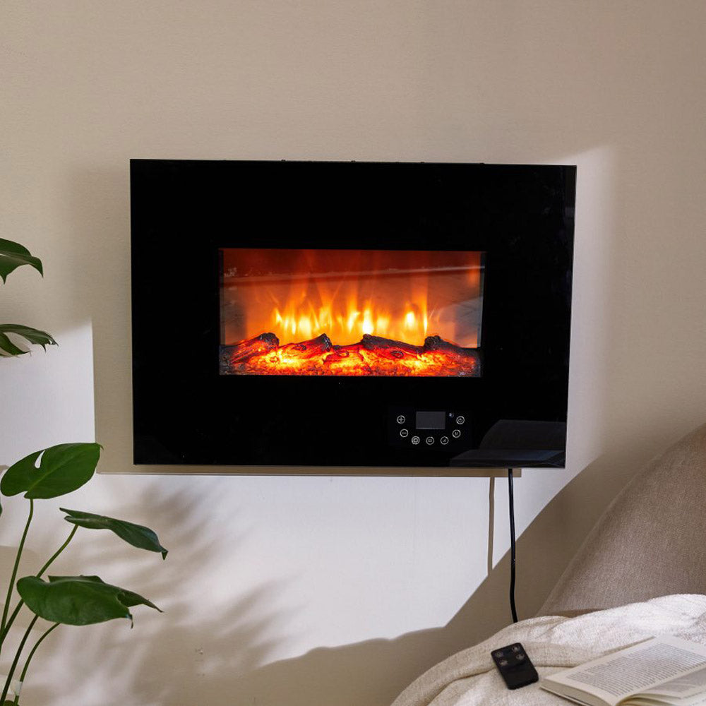 Quigg električni kamin GT-SF-ELK-01 1800 W, kaljeno staklo