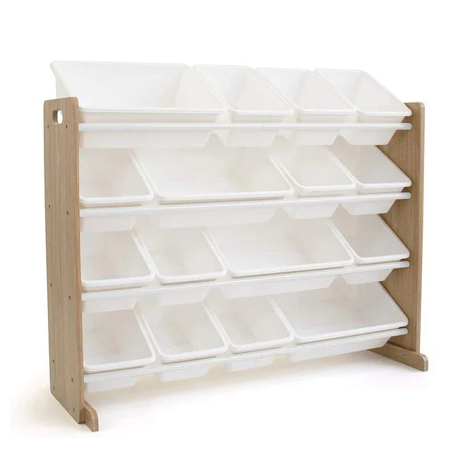 Organizator za Dječije Igračke GINGER HOME drvo i bijelo JWTR-3278