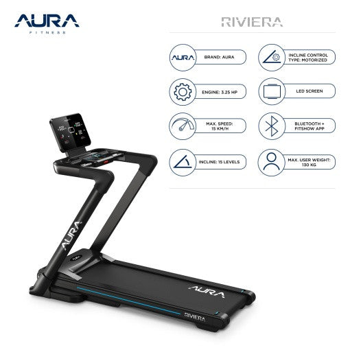 AURA Traka za trčanje RIVIERA 15 km/h, 3.25 KS