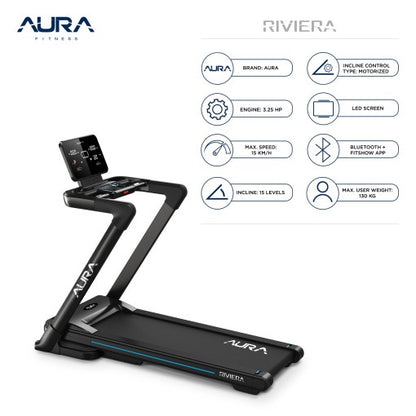 AURA Traka za trčanje RIVIERA 15 km/h, 3.25 KS
