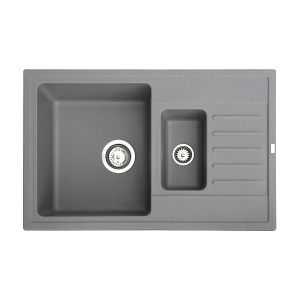 X Granit-sudoper  Quadro PLUS 1.5 D fi 90  sa sifonom, graffit
